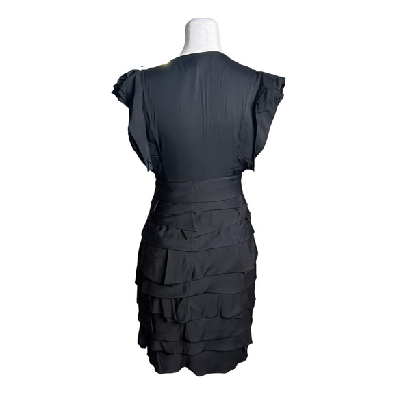 Robert Rodriguez Ruffle Zip Front Sleeveless Mini Dress sz 0 Bodycon - Picture 2 of 15